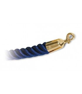 Cordon corde bleu et doré