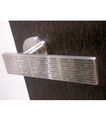 Poignée béquille série Printed leaf inox brossé