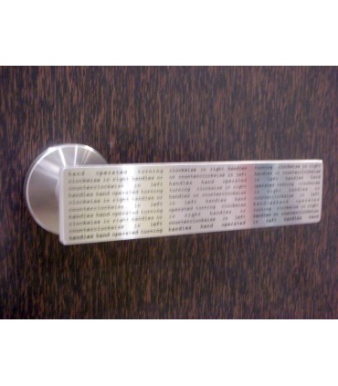 Poignée béquille série Printed leaf inox brossé