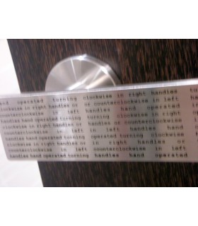 Poignée béquille série Printed leaf inox brossé