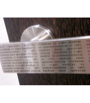 Poignée béquille série Printed leaf inox brossé