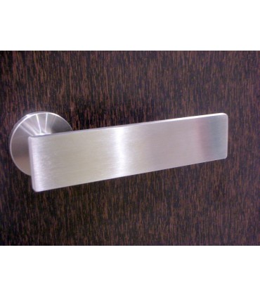 Poignée béquille inox brossé série Leaf