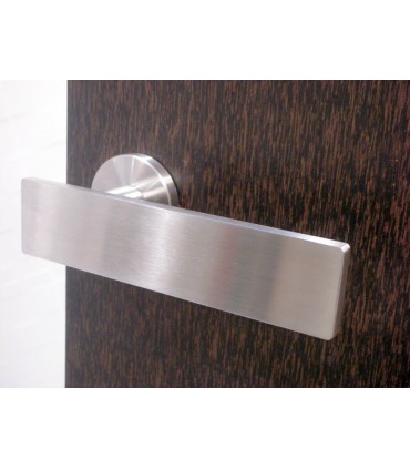 Poignée béquille inox brossé série Leaf