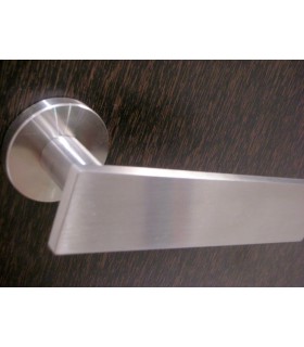 Poignée béquille inox brossé série Leaf