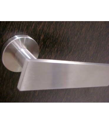 Poignée béquille inox brossé série Leaf