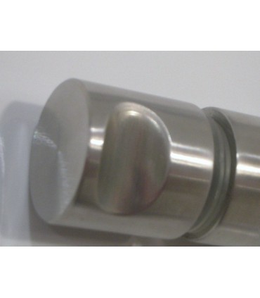 Poignée bouton inox brossé Ø 30 mm