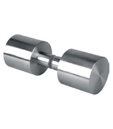 Poignée bouton cylindrique inox brossé