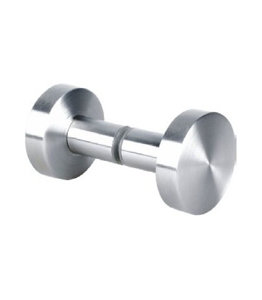 Poignée bouton disque inox brossé