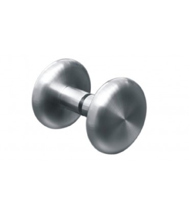 Poignée bouton galette inox