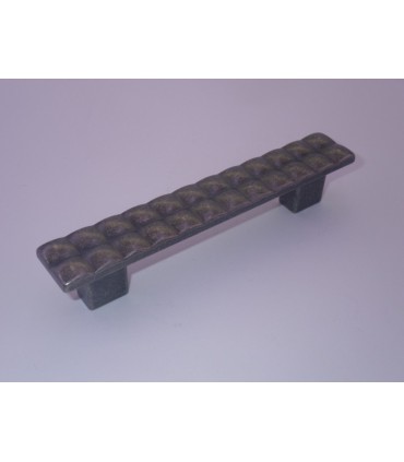 Poignée Bouton série Cell étain rustique