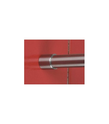 Embase inox brossé pour tube