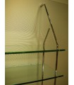 Set de deux supports avec 4 Etagères verre