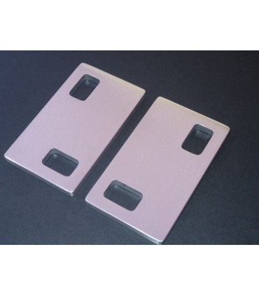 Set de deux poignées série Sly rectangulaires 2 découpes