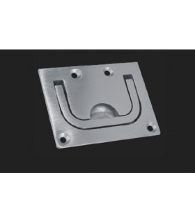 Poignée affleurante inox brossé