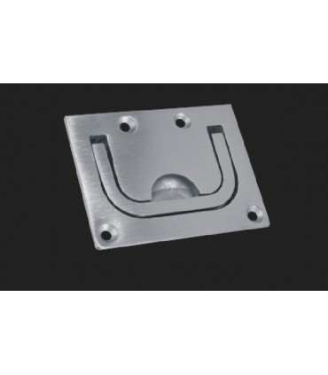 Poignée affleurante inox brossé