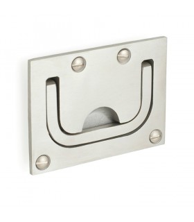 Poignée affleurante inox brossé