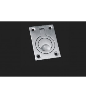 Poignée affleurante inox brossé