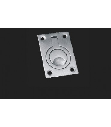 Poignée affleurante inox brossé