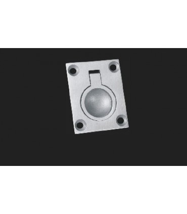 Poignée affleurante inox brossé