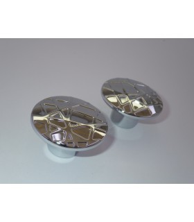 bouton série Cross chromé brillant bouton série Cross chromé brillant