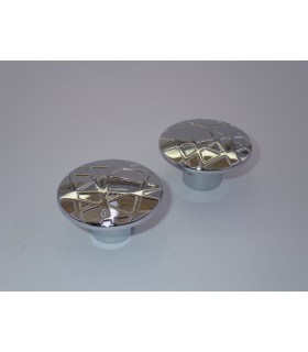 bouton série Cross chromé brillant bouton série Cross chromé brillant