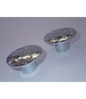 bouton série Cross chromé brillant bouton série Cross chromé brillant