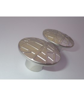 bouton série Cross nickel satiné bouton série Cross nickel satiné