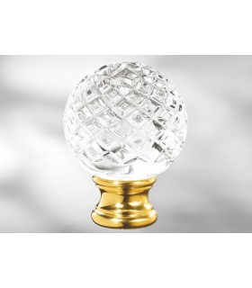 Boule d'escalier tbl12 en Cristal ciselé main Boule d'escalier tbl12 en Cristal ciselé main