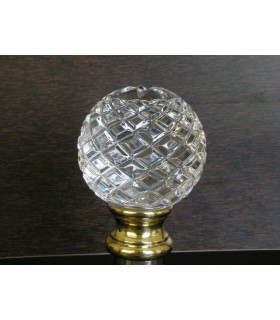 Boule d'escalier tbl12 en Cristal ciselé main Boule d'escalier tbl12 en Cristal ciselé main