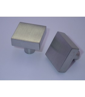 Bouton carré inox brossé série i.437