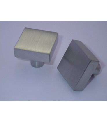 Bouton carré inox brossé série i.437