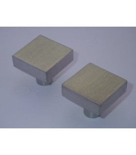 Bouton carré inox brossé série i.437