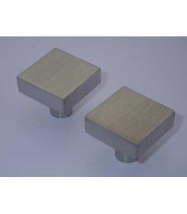 Bouton carré inox brossé série i.437