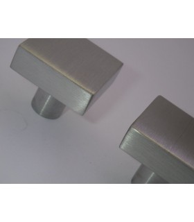 Bouton carré inox brossé série i.437