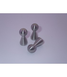 Bouton série i.207 inox brossé