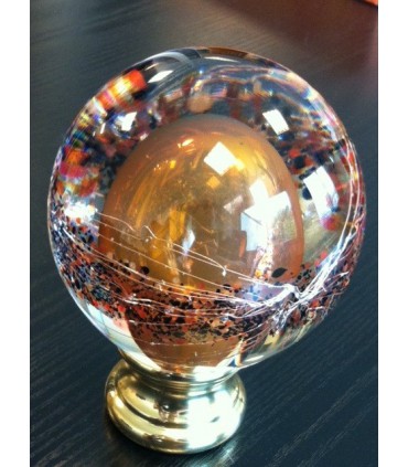 Boule de rampe tbl35 d'escalier en pâte de verre