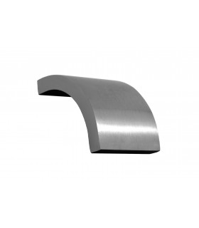 Poignée bouton série Flat inox brossé