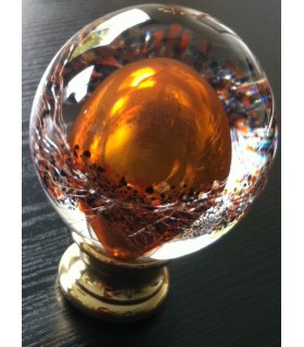 Boule de rampe d'escalier en pâte de verre Boule de rampe d'escalier en pâte de verre