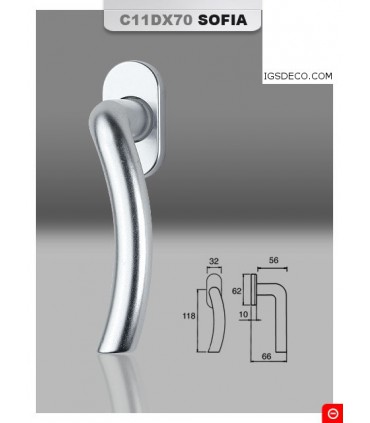 Poignée de fenêtre série Sofia a droite