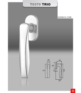 Poignée de fenêtre série Trio Poignée de fenêtre série Trio