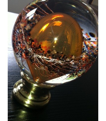 Boule de rampe d'escalier tbl35 en pâte de verre