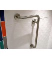 Barre d'appuie inox brossé sur mur Barre d'appuie inox brossé sur mur