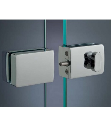 Serrure a bouton avec gâche