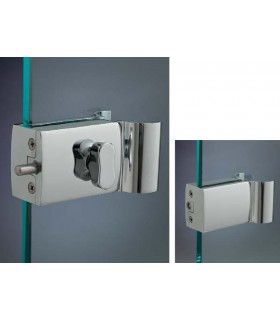 Serrure a bouton avec poignée Serrure a bouton avec poignée