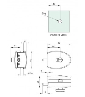 Serrure elliptique a bouton technique Serrure elliptique a bouton technique