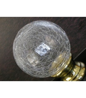 Boule de rampe d'escalier en Cristal aspect craquelé tbl10 Boule de rampe d'escalier en Cristal aspect craquelé tbl10