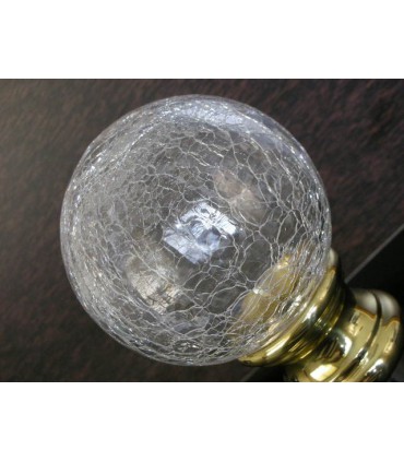 Boule de rampe d'escalier en Cristal aspect craquelé tbl10