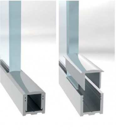 Profil aluminium avec capot