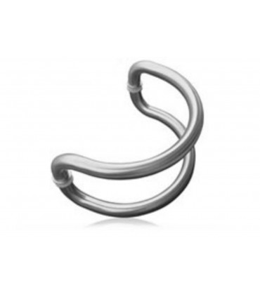 Poignée demi ronde Ø 25 mm inox brossé