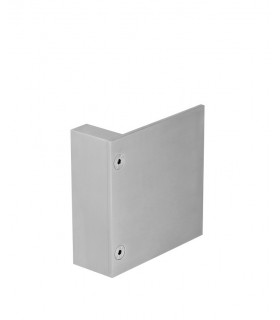 Poignée pavé 150 x 150 mm inox brossé